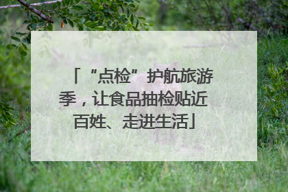 “点检”护航旅游季，让食品抽检贴近百姓、走进生活
