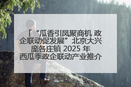 “瓜香引凤聚商机 政企联动促发展”北京大兴庞各庄镇 2025 年西瓜季政企联动产业推介活动圆满举行