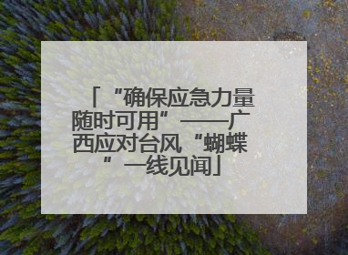 “确保应急力量随时可用”——广西应对台风“蝴蝶”一线见闻
