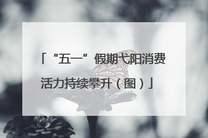 “五一”假期弋阳消费活力持续攀升（图）