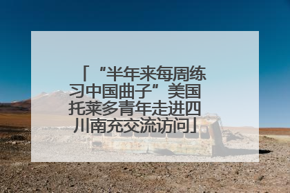 “半年来每周练习中国曲子”美国托莱多青年走进四川南充交流访问