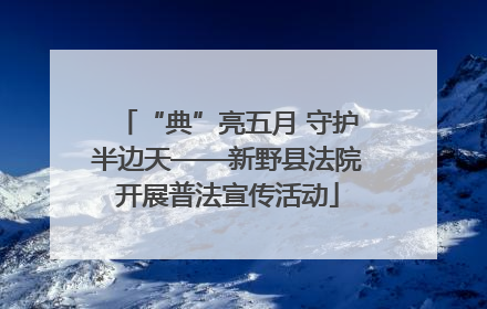 “典”亮五月 守护半边天——新野县法院开展普法宣传活动
