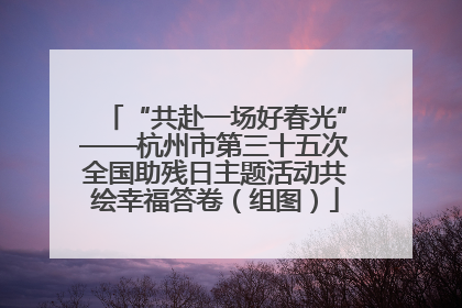 “共赴一场好春光”——杭州市第三十五次全国助残日主题活动共绘幸福答卷（组图）