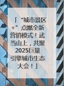 “城市景区+”点燃全新营销模式！武当山上，共聚2025巨量引擎城市生态大会！