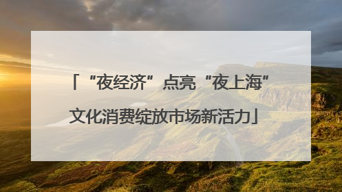 “夜经济”点亮“夜上海” 文化消费绽放市场新活力