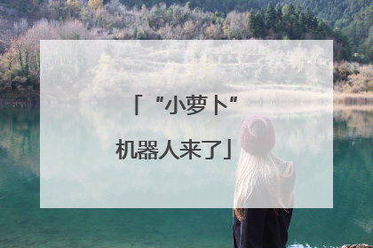 “小萝卜”机器人来了