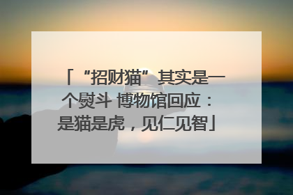 “招财猫”其实是一个熨斗 博物馆回应：是猫是虎，见仁见智