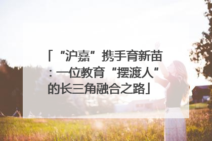 “沪嘉”携手育新苗：一位教育“摆渡人”的长三角融合之路