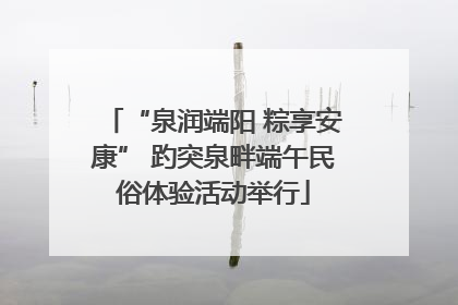 “泉润端阳 粽享安康” 趵突泉畔端午民俗体验活动举行