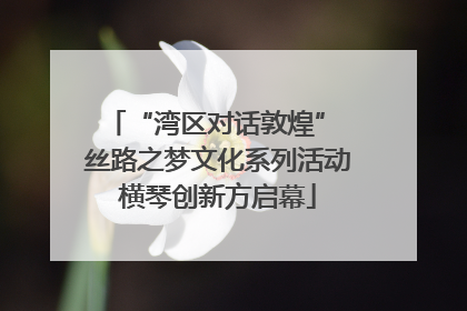 “湾区对话敦煌” 丝路之梦文化系列活动横琴创新方启幕