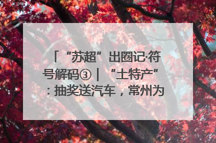 “苏超”出圈记·符号解码③｜“土特产”：抽奖送汽车，常州为何这么“壕”？