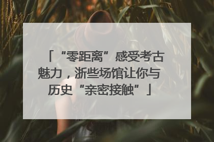 “零距离”感受考古魅力，浙些场馆让你与历史“亲密接触”