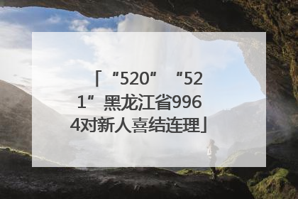 “520”“521”黑龙江省9964对新人喜结连理