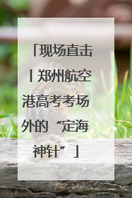现场直击丨郑州航空港高考考场外的“定海神针”