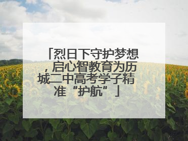 烈日下守护梦想，启心智教育为历城二中高考学子精准“护航”
