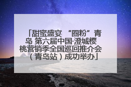 甜蜜盛宴 “圈粉”青岛 第六届中国·澄城樱桃营销季全国巡回推介会（青岛站）成功举办