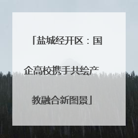 盐城经开区：国企高校携手共绘产教融合新图景