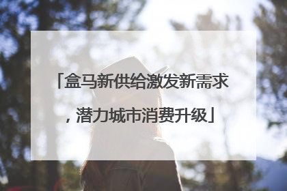 盒马新供给激发新需求，潜力城市消费升级