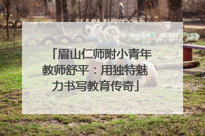 眉山仁师附小青年教师舒平：用独特魅力书写教育传奇