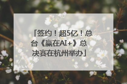 签约！超5亿！总台《赢在AI+》总决赛在杭州举办