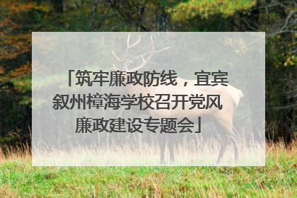 筑牢廉政防线，宜宾叙州樟海学校召开党风廉政建设专题会