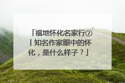 福地怀化名家行⑦丨知名作家眼中的怀化，是什么样子？