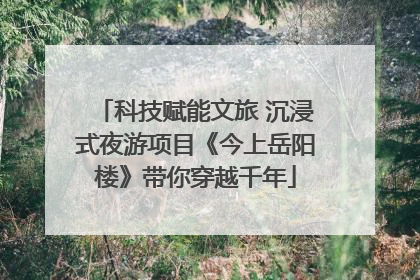 科技赋能文旅 沉浸式夜游项目《今上岳阳楼》带你穿越千年