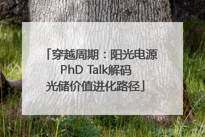 穿越周期：阳光电源PhD Talk解码光储价值进化路径