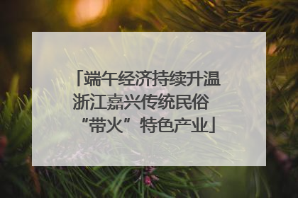端午经济持续升温 浙江嘉兴传统民俗“带火”特色产业