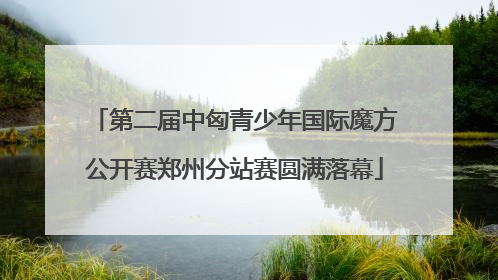 第二届中匈青少年国际魔方公开赛郑州分站赛圆满落幕