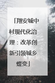 翔安城中村现代化治理：改革创新引领城乡蝶变