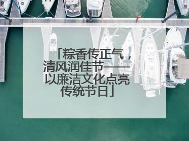 粽香传正气，清风润佳节——以廉洁文化点亮传统节日
