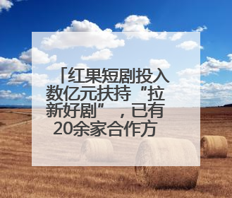 红果短剧投入数亿元扶持“拉新好剧”，已有20余家合作方获百万元额外激励