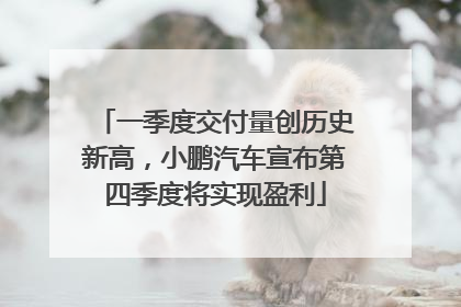 一季度交付量创历史新高，小鹏汽车宣布第四季度将实现盈利