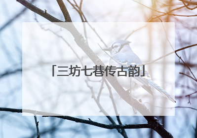 三坊七巷传古韵