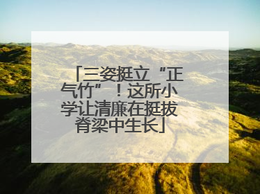 三姿挺立“正气竹”！这所小学让清廉在挺拔脊梁中生长