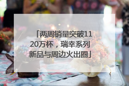 两周销量突破1120万杯，瑞幸系列新品与周边火出圈