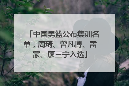 中国男篮公布集训名单，周琦、曾凡博、雷蒙、廖三宁入选