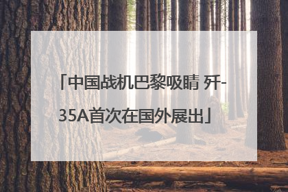 中国战机巴黎吸睛 歼-35A首次在国外展出