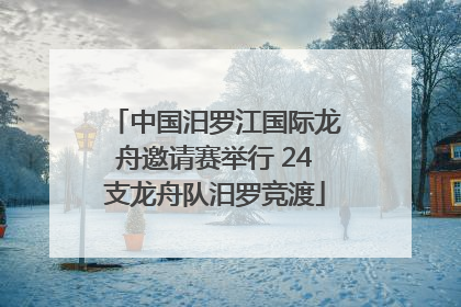 中国汨罗江国际龙舟邀请赛举行 24支龙舟队汨罗竞渡