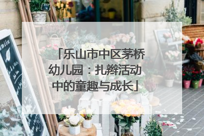 乐山市中区茅桥幼儿园：扎辫活动中的童趣与成长