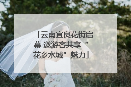 云南宜良花街启幕 邀游客共享“花乡水城”魅力