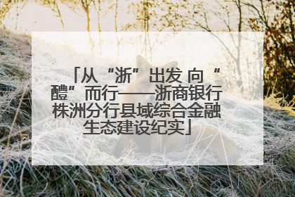 从“浙”出发 向“醴”而行——浙商银行株洲分行县域综合金融生态建设纪实