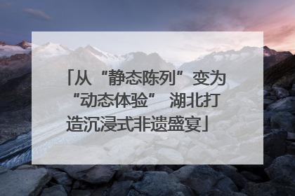 从“静态陈列”变为“动态体验” 湖北打造沉浸式非遗盛宴