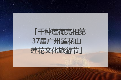 千种莲荷亮相第37届广州莲花山莲花文化旅游节