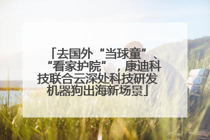 去国外“当球童”、“看家护院”，康迪科技联合云深处科技研发机器狗出海新场景