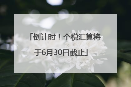 倒计时！个税汇算将于6月30日截止