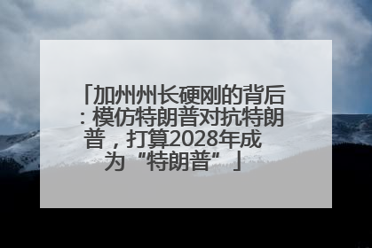 加州州长硬刚的背后：模仿特朗普对抗特朗普，打算2028年成为“特朗普”