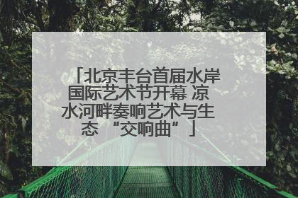 北京丰台首届水岸国际艺术节开幕 凉水河畔奏响艺术与生态 “交响曲”