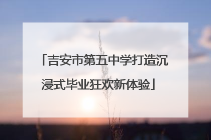 吉安市第五中学打造沉浸式毕业狂欢新体验